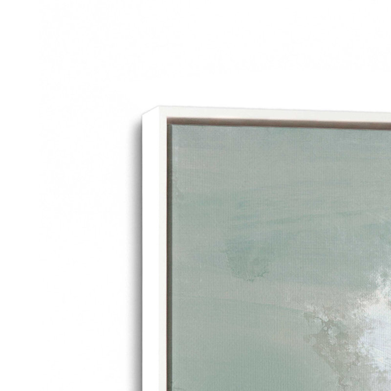 «Beachy Paint Party I», ensemble de 2 impressions, 20 po x 20 po, Framed Canvas, Blanc opaque