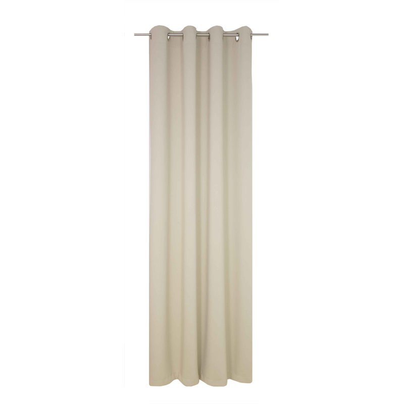 Zoee Eyelet Blackout Curtain, Beige, 145cm Width x 180cm Drop