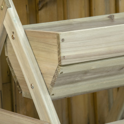 Boîte à fleurs d'extérieur en bois Selmore