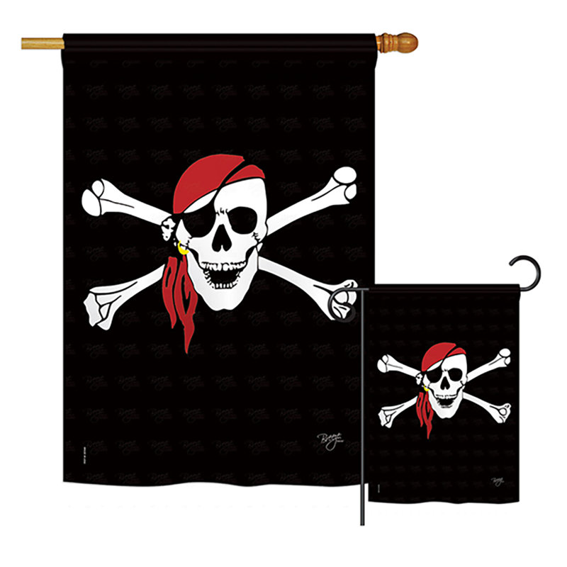 Drapeau de maison / jardin Bandana Pirate