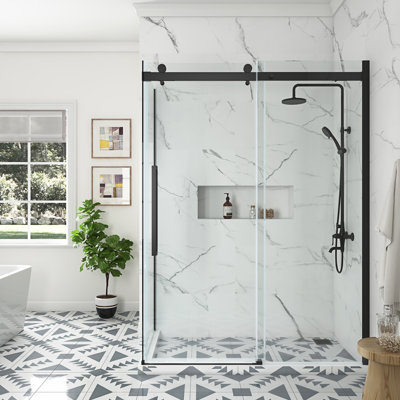 OVE Decors Bel Soft Close 60" x 78" Frameless Sliding Soft Close Shower Kit