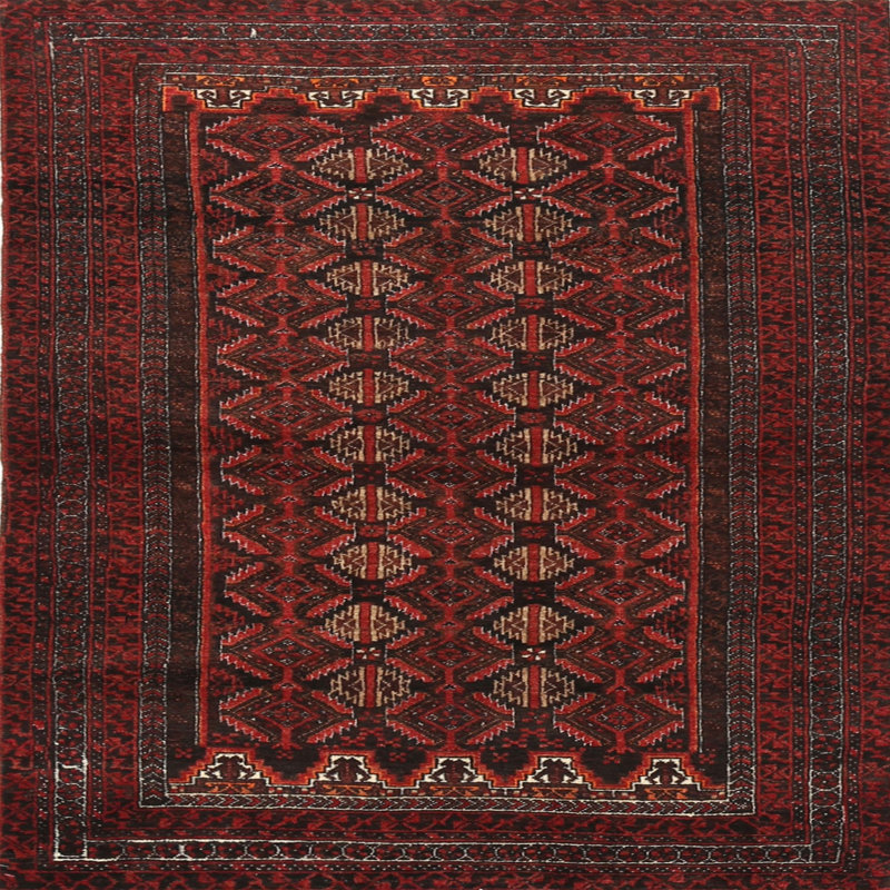 Southwestern Indoor Rug, Round 5'