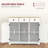 Distressed White Sideboard Cabinet-799895634