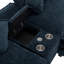 Canapé modulaire en chenille de 111 po (bleu): avec 2 repose-pieds amovibles, ports USB, porte-gobelets et boîte de rangement pour le salon-1317622923