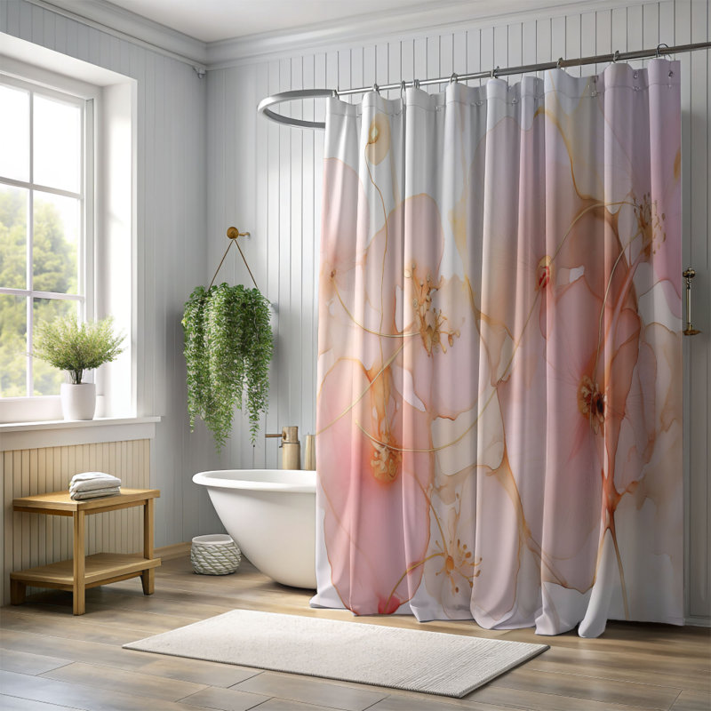 Rideau de douche Kucuba, H 74 po x l 71 po
