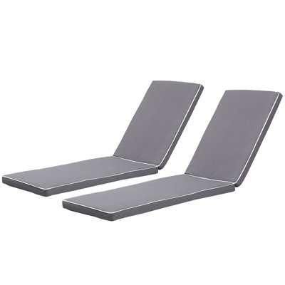 Goel Outdoor Chaise Lounge Cushions with High-Resilience Foam