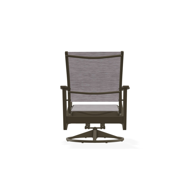 Wexler Outdoor Swivel Lounge Chair, Elevation Stone, Beachwood