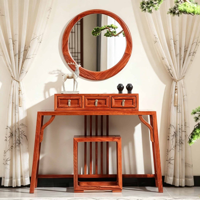 Chinese style storage classical dressing table