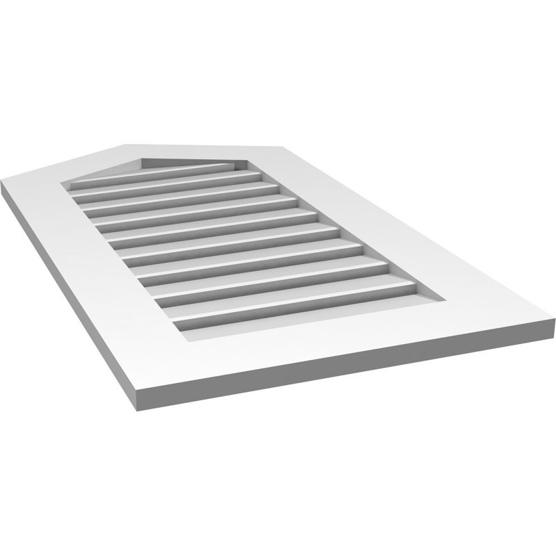 Ventilé à pignon fonctionnel en uréthane Signature, H 36 po x l 20 po x P 1 po, 6/12