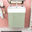 Meuble-lavabo flottant moderne avec lavabo en céramique-1108905870