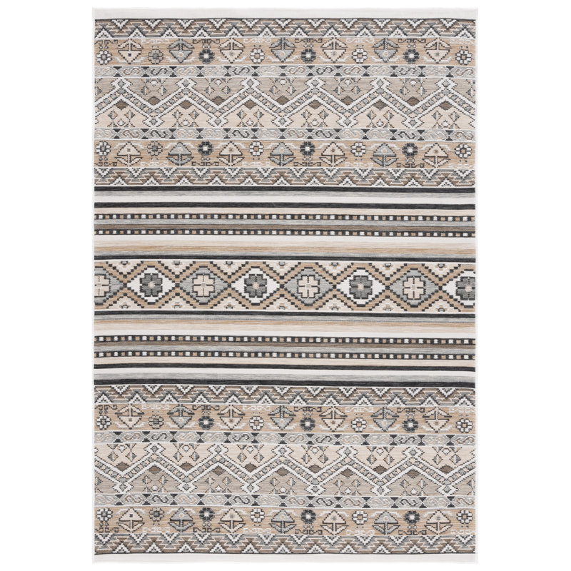Karenann Sunrise Performance Southwestern Indoor/Outdoor Area Rug, Rectangle 5'3" x 7'7"