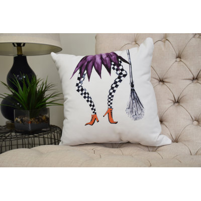 Witches Brew Reversible Throw Pillow
