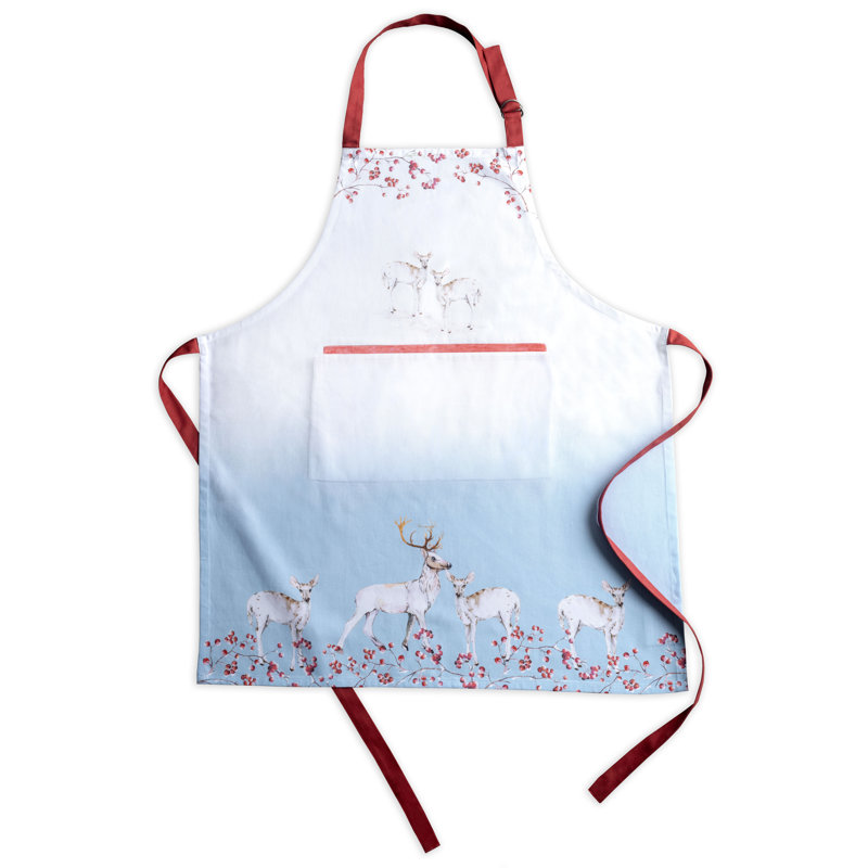 Tablier 100 % coton Forêt de contes de fées Maison d'Hermine - 27,5 po x 31,5 po