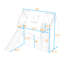 Lit mezzanine avec glissoire et tente Imaginative House-129037203
