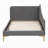 Upholstered Daybed with Headboard and Armrest-674344485-674344490
