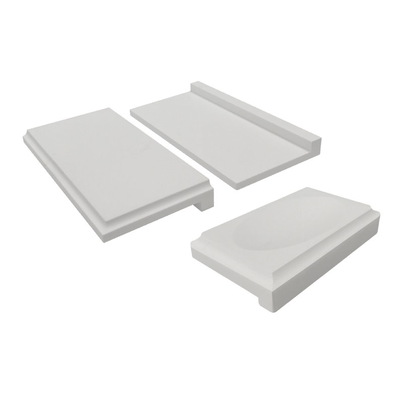 8-in x 4-in x 1-in Solid Surface Shower Shelf and 5-in x 3-in x 1-in Solid Surface Soap Dish Kit, White, 635B50A2A0604F6A9A38FAF21248B16A