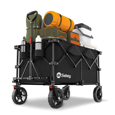 Heavy-Duty Folding Wagon Garden Carts