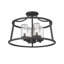 Plafonnier semi-encastré 4 lumières Errol noir mat-1556535393