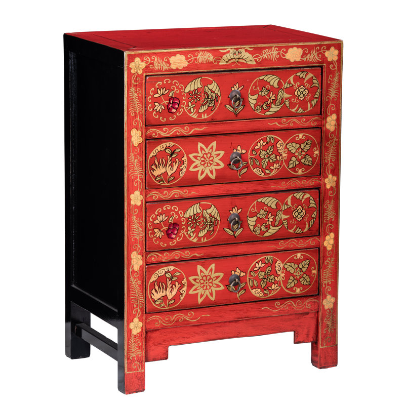 Moise 56cm W Solid Wood Bedside Table