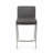 Barbosa 26-Inch White Upholstered Counter Stool with Stainless Steel Frame-881744869