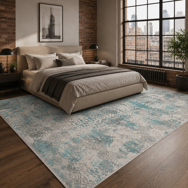 Geometric Cotton and Chenille Flatweave Area Rug, 200 x 300 cm