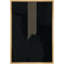 Motif géométrique noir sur fond gris à rayures, formes abstraites et minimalistes, décoration murale nordique contemporaine sur toile-119460983-97558817-97558819