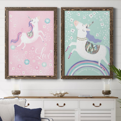 «Love Unicorn», ensemble de 2 impressions