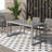 Iorio Rectangular Metal Outdoor Dining Table , 70'' in. W 35'' in. D-648181236