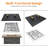  - 21" Fire Pit Snuffer Lid - Square Carbon Steel Fire Pit Cover For 19" Fire Pits, Heat-Resistant Coating Fire Pit Lid Square, Fire Pit Pan Lid With Wooden Handles, Outdoor Fire Pit Accessory