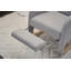 Chaise berçante en coton et lin avec repose-pieds réglable-1543528525