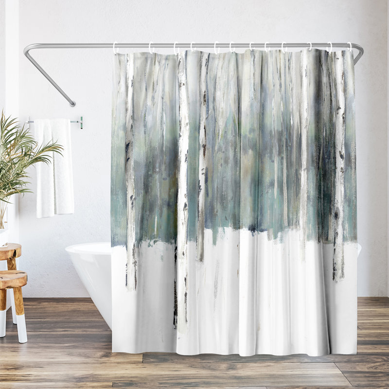 Rideau de douche abstrait amplifié par PI Creative Art