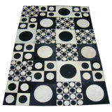 Leather Polka Dots Area Rug