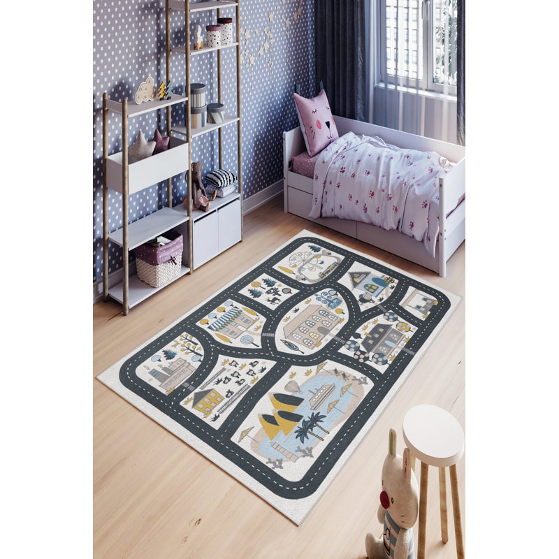 Eco-Friendly Area Rug, 100% Polyester, 31.5 x 47.2 inches | 650 g/m², 0.16 in Pile Height | Antibacterial, Non-Slip PVC Dot Underside | Machine Washable, Perfect for Living Room & Bedroom Decor