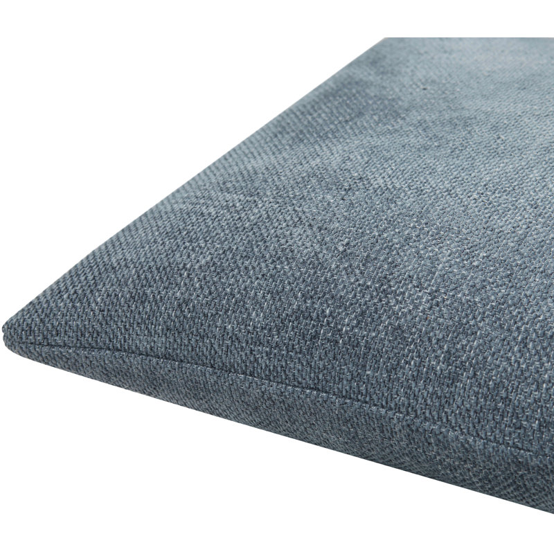 Sajani Blue Polyester Modern Reversible Throw Pillow