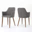 Chaise rembourrée avec pieds en bois-116119448-116119447
