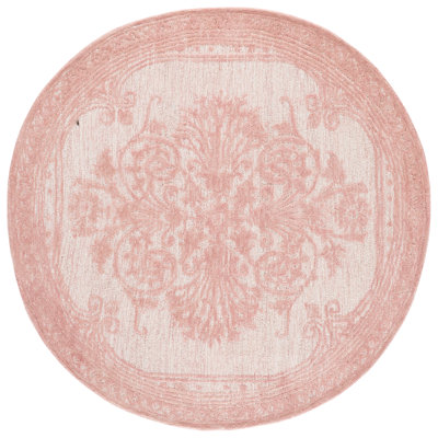 Alexia-Leigh Oriental Hand-Tufted Pink/Ivory Area Rug