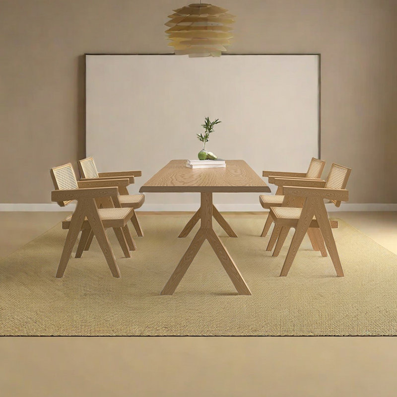Ensemble de salle à manger rectangulaire, H 29,53 po x L 86,61 po x l 35,43 po