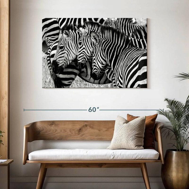 Brampt Zebra Faces, 30" H x 45" W