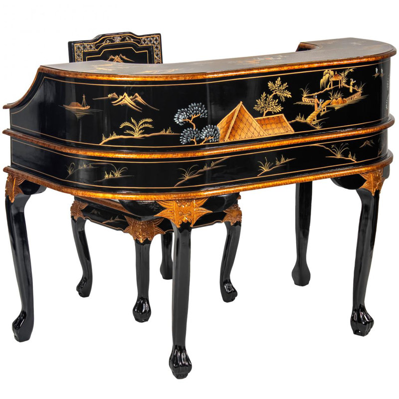 Curved Desk and Chair Set