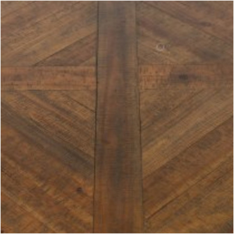 Brown Round End Table