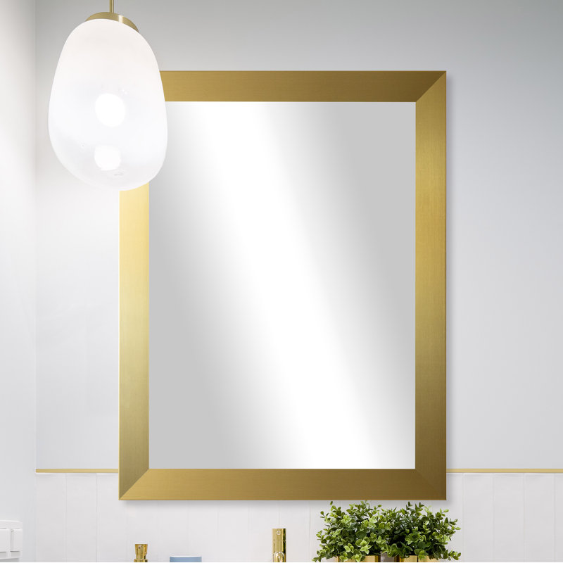 Miroir d'appoint mural Benning Glam, 35,5 po x 29,5 po