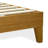 Full Platform Bed Frame with 4 Solid Wood Legs and 2 Extra Center Legs - Oak Finish-2112131545-2112131544