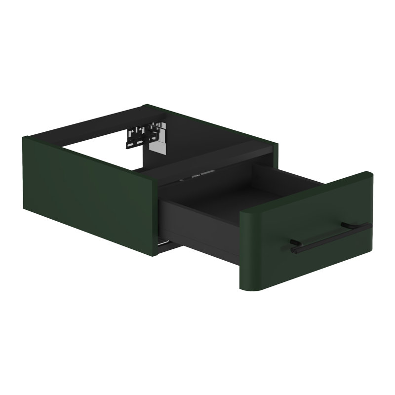 Ashaud Bathroom Storage Cabinet, Conifer Green Supermatt/Black