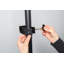 Isak Single Telescopic Clothes Rack Wardrobe Organiser Hanging Rail Adjustable Storage-358358223