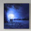 «Moon Night and Wolf» par Ata Alishahi, reproduction d'art graphique sur toile-31972624