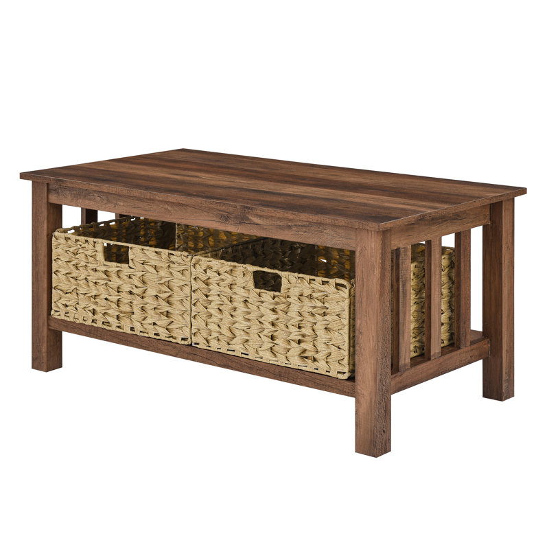 Knepp Coffee Table, Rustic Oak