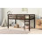 Espresso Watsons Solid Wood Loft Bed With Ladder & Reinforced Slat System-2108650808-2108650813