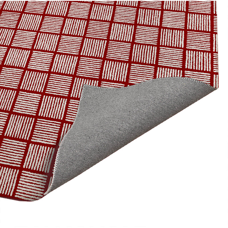 Paillasson Tally Blocks, L 24 po x L 36 po, Rouge canneberge