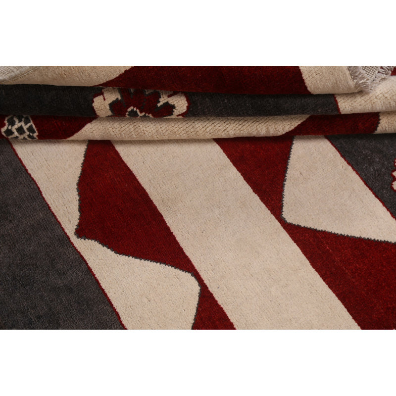 Tapis tribal géométrique 7 x 9