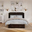 Lit escamotable en bois massif avec station de charge et matelas Kindig-23569780-88182137